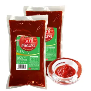 1 kg Tomatensoße Massenverpackung OEM individuell großhandel chinesische aseptische Tomatenpaste kundenspezifisch guter Preis Tomatenketchup-Soße