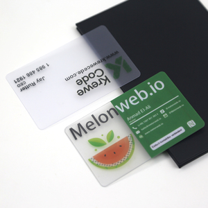 Trong suốt PVC thẻ kinh doanh tùy chỉnh phong cách nhựa rõ ràng đã ghé thăm thẻ thủ công in ấn - Product Image 6