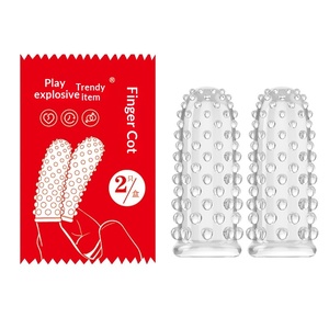 Fundas para Dedos Novedosas y Modernas para Juegos Sexuales y Preliminares en Pareja, Desechables, 2 Piezas/caja - Product Image 1