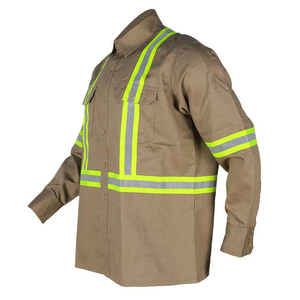 Offres Spéciales haute visibilité en gros Nylon coton FRC résistant au feu résistant aux flammes soudeur ignifuge travail résistant au feu FR chemises - Product Image 2