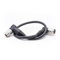 Macho a 8 pines hembra ángulo recto sobremoldeado Cable M16 conector de cable cabeza de enchufe