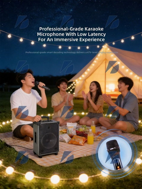 Multifunctional Speaker High-Fidelity Wireless Audio System for Home Karaoke