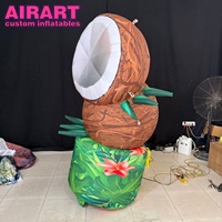 Promotion du bar Tiki : modèle géant de noix de coco gonflable pour la publicité et la décoration de fêtes sur la plage