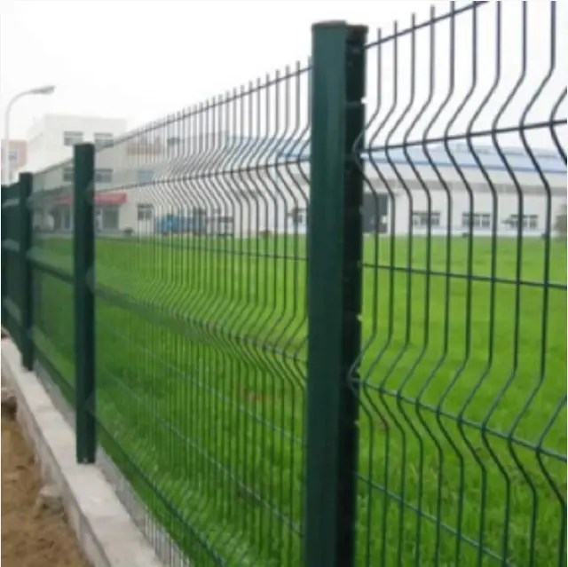 שימוש בר קיימא V קיפול 3D PVC מצופה מרותך גדר רשת תיל פלדה גדר שער גן לחקלאות תחזוקה נמוכה