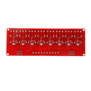 โมดูลรีเลย์ 8 ช่อง 5V แบบออปโตคัปเปลอร์ แยกสัญญาณระดับสูงและต่ำ ทริกเกอร์ไมโครคอนโทรลเลอร์ บอร์ดสีแดง - Product Image 2