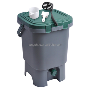 Home indoor square food compostable container compost bin waste storage bin compost bin bokashi with strainer