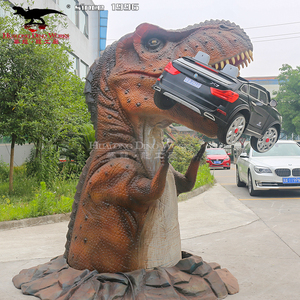 Animatronic T Rex cabeza de dinosaurio Jurásico película dinosaurio lucha escena - Product Image 6