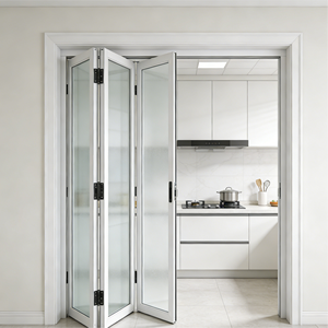 Puerta Plegable de Madera con Diseño de Marco de Puerta sin Costuras, Insonorizada, para Decoración de Interiores de Hogar, Cocina y Dormitorio - Product Image 6