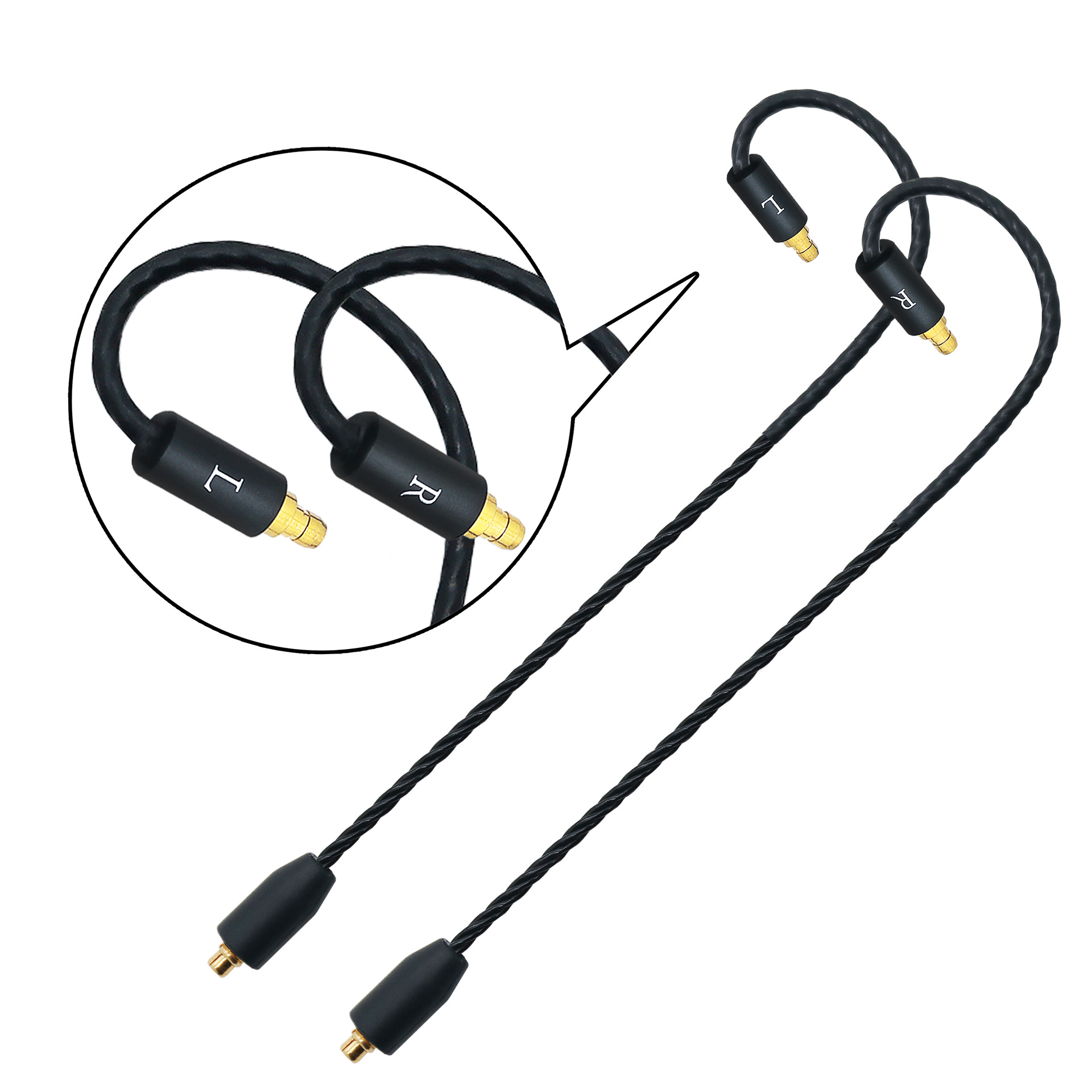 MMCX to IE100400500Pro over-ear adapter