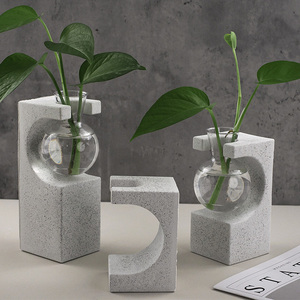 Moule en silicone pour pot de fleur hydroponique rectangulaire en ciment de gypse adapté au tube à essai Vase moule à fleurs décoration de la maison - Product Image 4