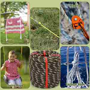 Corde de sécurité haute résistance pour l'escalade, la descente en rappel, la randonnée, la formation physique et la musculation, avec logo personnalisé - Product Image 6