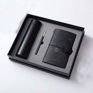 Nouvelles idées de produits 2026 avec tasse en acier inoxydable à isolation sous vide, carnet en cuir vintage et stylo, ensemble cadeau personnalisé - Product Image 1