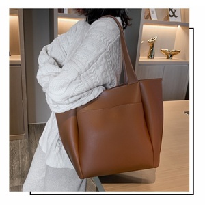 Sac fourre-tout tendance en PU grande capacité avec fermeture éclair, style toutes saisons, sac à main personnalisable, nouveau sac seau pour maman, pour femme - Product Image 3