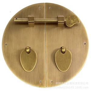 Poignée ronde en laiton de style antique pour tiroir, armoire, porte, matériel de quincaillerie E-61 - Product Image 1
