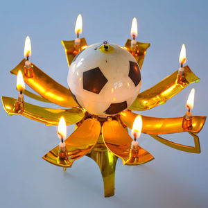 Innovador trofeo de simulación sorpresa romántica Feliz cumpleaños canción pastel decoración vela - Product Image 2