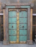 Portes anciennes indiennes anciennes, reproductions de meubles, bois récupéré, forme et taille personnalisées, faites à la main