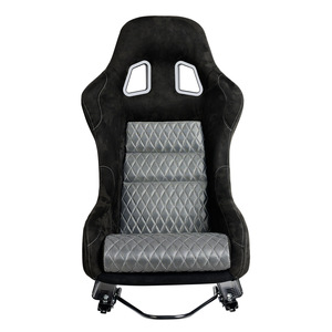 Asiento Deportivo CNSPEED Racing de PVC y Gamuza para Auto YC102095-BG 60x52x95cm - Product Image 2