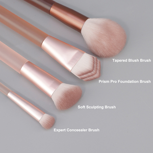 Nuevo Set <span class=keywords><strong>de</strong></span> Brochas <span class=keywords><strong>de</strong></span> Maquillaje para Mujer Nudes Blurred Base (5 piezas) con Mini Borla <span class=keywords><strong>de</strong></span> Polvo <span class=keywords><strong>de</strong></span> Regalo, Kit <span class=keywords><strong>de</strong></span> Brochas Premium <span class=keywords><strong>de</strong></span> Marca Privada - Product Image 4