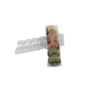 Şeffaf PET Plastik Kare Blister Makaron Tepsisi, 0,5 mm Kalınlığında, Özelleştirilebilir Boyut ve Kek Gıda Ambalajı için OEM/ODM Hizmeti - Product Image 6