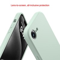 Coque en silicone liquide ultra-mince pour iPhone 7/8 Ports précis avec housse de protection anti-rayures et poignée de téléphone