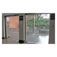 Double Decorative 8mm Tempered Glass Partition Office Walls Laminated Movable System Aluminum Alloy Frame Folding Hotel Modern