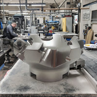 Tête de fraiseuse à face indexable 45, matériau 42CrMo, personnalisable OEM, dureté 50-55HRC, porte-outil CNC durable, garantie 1 an