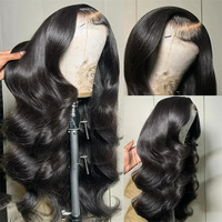 Pas cher Perruques de Cheveux Humains Naturels Vague de Corps 13X6 Hd Cheveux Humains Perruques Lace Front pour les Femmes Noires 13X4 Hd Perruques Lace Frontal Cheveux Humains