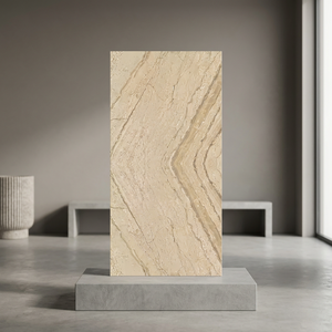 Azulejos de Porcelana Pulida Matrix Beige de 2x4 Pies, con Diseño de Libro, Acabado Brillante, 8.5mm, para Pared y Suelo - Product Image 1