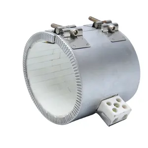 High Temperature 220*110mm Cylinder Shape Extruder Heating Element 380V 2500W Ceramic Band Heater