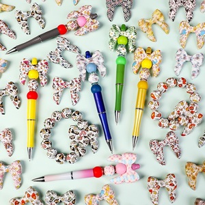 Nuevas Cuentas de Silicona 3D <span class=keywords><strong>para</strong></span> Bolígrafos, Cuentas con Forma de Lazo <span class=keywords><strong>para</strong></span> Llaveros, Pulseras, Collares, Manualidades y Suministros - Product Image 2