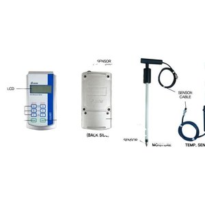Medidor portátil de humedad y temperatura del suelo con cable sensor para uso agrícola - Product Image 1