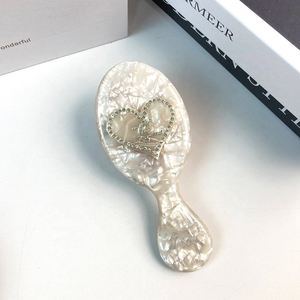 หวีแปรงผมสไตล์ฝรั่งเศสแบบย้อนยุคสำหรับผู้หญิงและผู้ชายเซลลูโลสอะซิเตทแฟชั่นสำหรับใช้ในบ้าน - Product Image 4