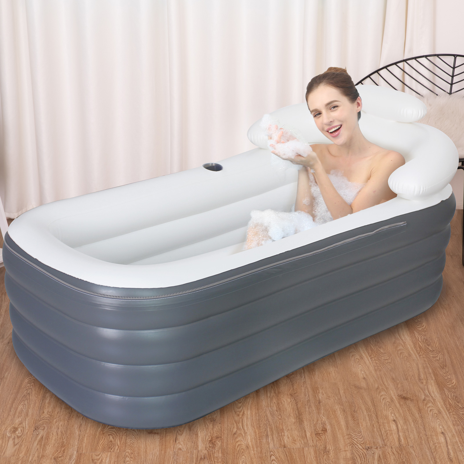 Aufblasbare Badewanne PVC Tragbare Badewanne für Erwachsene