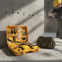 Perceuse sans fil multifonctionnelle avec batterie 21V, visseuse à percussion sans fil pour la réparation domestique et la const