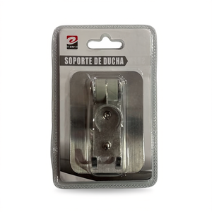 Kit di montaggio per asta doccia regolabile a parete con ruote in metallo - Product Image 1