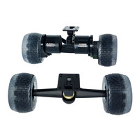 Kit DIY de skateboard électrique Flipsky T3 avec trucks Kingpin de 12 pouces + moteur 6374 + roues Cloud + poulie de moteur 15T/16T + planche en bambou