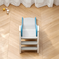 Set de Piscina de Pelotas y Tobogán Plegable para Bebés, Tobogán de Plástico HDPE para Interiores, para Niños, Casa de Juegos, Jardín de Infancia
