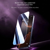 Protection d'écran en verre trempé aluminosilicate ultra-clair 9H à couverture intégrale pour iPhone 16 Pro Max