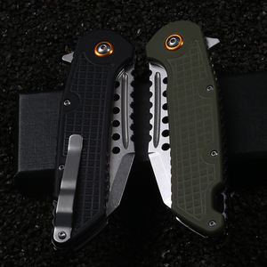 Manico personalizzato in alluminio nero all'ingrosso in acciaio inox tasca tattica all'aperto caccia campeggio sopravvivenza coltello pieghevole - Product Image 6