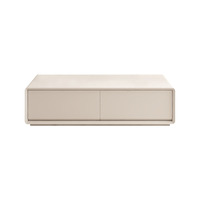 Table basse moderne en bois réglable style bonhomme de neige crème pour salon en appartements de petite taille - Mobilier de maison