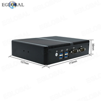 Mini PC Portátil Eglobal, Intel Core I3 5005U/I5 4200U/4200Y, Doble Núcleo, DDR3, 8GB RAM, Doble RJ45 LAN, HD, VGA, 4USB, Computadora Pequeña para el Hogar