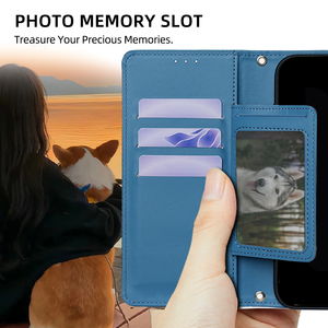 Funda con Tapa para <span class=keywords><strong>Xiaomi</strong></span> <span class=keywords><strong>Poco</strong></span> F7 <span class=keywords><strong>Pro</strong></span> <span class=keywords><strong>5G</strong></span> X7 F6 <span class=keywords><strong>X3</strong></span> C75, Funda de Cuero tipo Cartera con Ranuras para Tarjetas, Soporte, Protección Antigolpes - Product Image 4