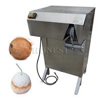 Déchiqueteuse de coque de noix de coco portable à haute efficacité / Machine à coque de noix de coco / Machine à décortiquer la noix de coco automatique