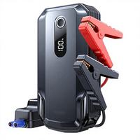 Démarreur de secours portable pour voiture, camion et moto, 10000mAh 4000A, charge rapide, batterie externe d'urgence, lumière LED, écran numérique