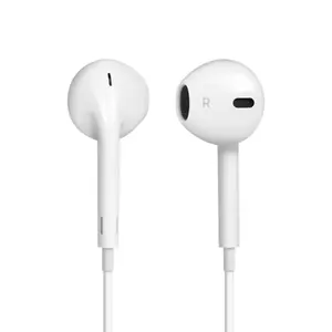 KIVEE sıcak satış kulak Stereo kulaklık 3.5mm kablolu mikrofonlu kulaklık ile uyumlu iPhone/Samsung/Android/MP3/MP4