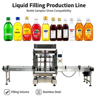 Machine de remplissage automatique à 4 têtes pour bouteilles d'eau potable pure, de jus, de boissons et d'huile, et machine d'emballage
