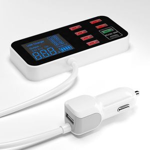 USB 8-พอร์ต8A อัจฉริยะชาร์จได้หลายพอร์ต40W สำหรับใช้ในรถยนต์ประเภทชาร์จเร็วแบบ QC3.0สำหรับโทรศัพท์มือถือ - Product Image 2