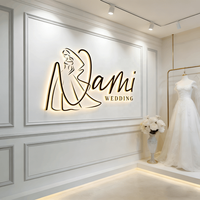 Letrero Retroiluminado con Acabado Espejo Dorado Premium, Logotipo 3D Brillante LED, Decoración de Pared para Spa Profesional, Salón de Belleza y Joyería