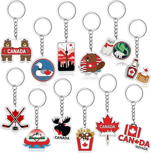 Paquete de 12 llaveros de acrílico con forma de hoja de arce, regalos de recuerdo, impermeables, ligeros, para mujeres y hombres, decoraciones para bolsos de fiesta - Product Image 2