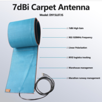 Antena de alfombra flexible UHF RFID 7dBi 9dBi 12dBi de polarización lineal circular 902-928MHz para suelo, para almacenes Marathon